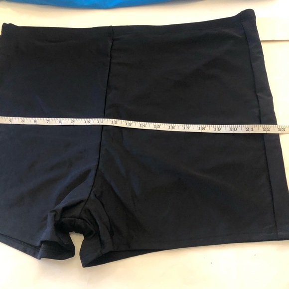 Joybik Blue Gradient Rashguard UPF50 With Black Swim Shorts Set Plus Size 3X/4X - Picture 13 of 16